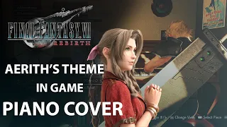 AERITH'S THEME In Game Piano Cover FFVII REBIRTH Demo