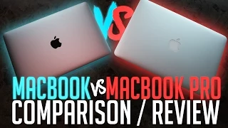 Macbook vs Macbook Pro Retina Display (2015) Comparison Review