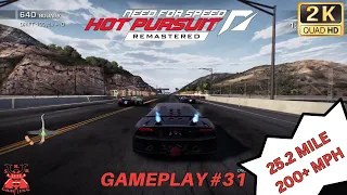 NFS Hot Pursuit Remastered | Gameplay 31 | driving a Lambo 6 elemento for 25.2 Miles! | [1440p]