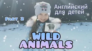 Английский для детей. ДИКИЕ ЖИВОТНЫЕ (часть 2). English for kids. WILD ANIMALS (part 2)