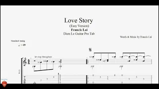 How to Play Love Story on Guitar (Easy Version) with TAB