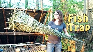 How To Make A Fish Trap - Fast Weaving Method
