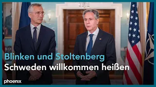 Abschluss Besuch: NATO-Generalsekretär Jens Stoltenberg und Antony Blinken