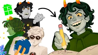 drawing homestuck characters in my style!