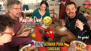 I Cooked Sinigang na baboy for my German Family,Kinilig Sila sa sobrang Asim😅😍😋