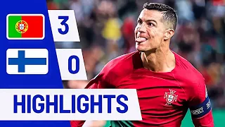 Portugal vs Finland 3-0 | Ronaldo Brace EURO 2024 Qualifiers Highlights & All Goals 2024