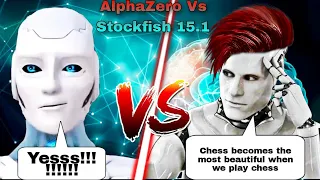 AlphaZero Defeats Stockfish 15.1 with 40000 Elo Performance with 4000 Elo | Chess