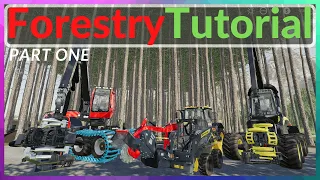 Forestry Tutorial part 1(planting,cutting and stump removal) FS 19