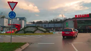 Video in 4K Qualität aus der Stadt Göppingen Autofahrt mit toller Musik Göppingen B10 Eislingen um S