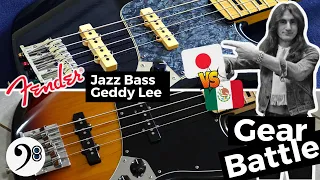 Gear Battle #017   Fender Jazz Bass Geddy Lee Japan vs  Mexico