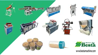 Bamboo Toothpick Making Machine Complete Line, Bamboo Toothpick Making Machine