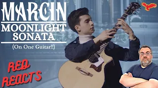 Red Reacts To Marcin | Moonlight Sonata on One Guitar