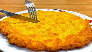 Easy potato recipe made from just 1 potato! Quick and delicious potato pancakes! GOD, HOW DELICIOUS!