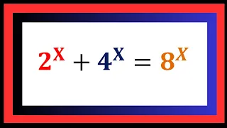 Math Olympiad | Can you solve this ? | A Nice Exponent Math Simplification Problem | X=?