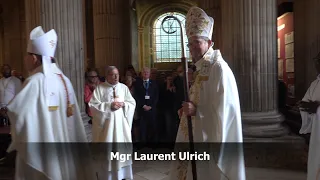 Messe d'accueil de Mgr Laurent Ulrich   Entrée et sortie de la procession