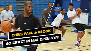 Devin Booker & Chris Paul *GO CRAZY* in NBA Open Gym 😳