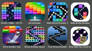 Top 8 Modern Retro Balls Bricks Games: Bricks n Balls, Brick Breaker, Balls Bricks Breaker &+