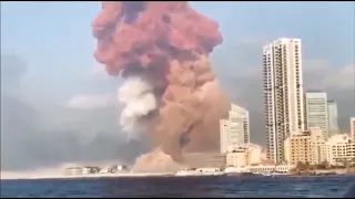 Beirut Lebanon Explosion 08/04/2020 Compilation Raw Footage 16 Angles