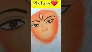 Maa Durga Soft Pastel Drawing #shorts