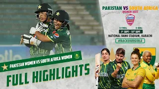 Full Highlights | Pakistan Women vs South Africa Women | 1st T20I 2023 | PCB | M3D1L