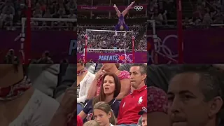 Aly Raisman’s parents watching her compete ❤️ FOLLOW FOR MORE MOTIVATION