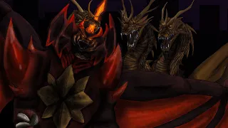 Destoroyah VS King Ghidorah