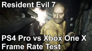 Resident Evil 7 PS4 Pro vs Xbox One X Frame Rate Test