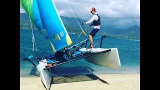 Land Sailing on Hobie Cat