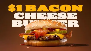 Burger King Commercial 2021 - (USA) | $1 Bacon Cheeseburger