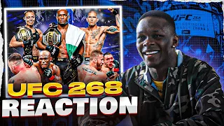 Israel Adesanya Reacts to INSANE UFC 268 PPV & Canelo vs Plant KO