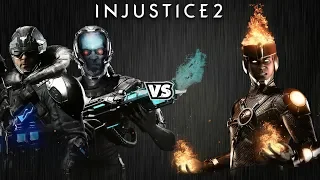 Injustice 2 - Капитан Холод и Мистер Фриз против Файршторма - Intros & Clashes (rus)