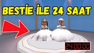 BESTİE İLE 24 SAAT GEZİYORUZ🛍️AYŞEM ECE ARI💥ARIGİLLER🐝ROBLOX METRO LIFE CITY🏡RP