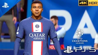 (PS5) PSG vs Barcelona | FIFA 23 UEFA Champions League Semi-Final | Ultra Graphics [4K 60FPS HDR]