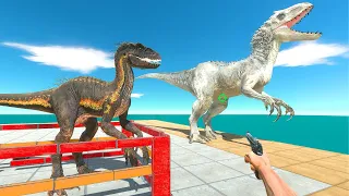 I Rescue Indoraptor and Fight the Indominus Rex - Animal Revolt Battle Simulator