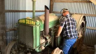 John Deere D Startup