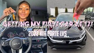 GETTING MY FIRST CAR AT 17! (2022 KIA Forte LVS) |Being Avianna