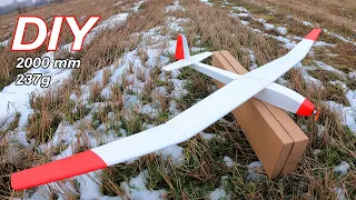 How to make 2000mm RC motor glider DIY