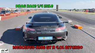 Mercedes-AMG GT R 4.0L Biturbo V8 drag race 1/4 mile 🚦🚗 - 4K UHD