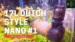 Easy Dutch Style Nano Aquascape Tutorial #1 Setup, Step By Step For Beginners