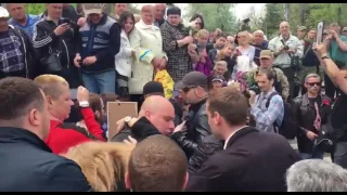 Напад сєпарів на Стерненка через портрет Шухевича