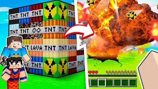 TESTAMOS NOVAS SUPER TNTS NO MUNDO DO MINECRAFT!! (SOBREVIVEMOS?)