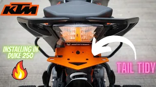 INSTALLING TAIL TIDY🔥🔥|| KTM DUKE 250😈 || BS6||#modification