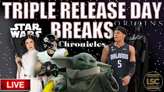 Triple Release Day Breaks w/ LSC! - NFL, NBA, Star Wars!