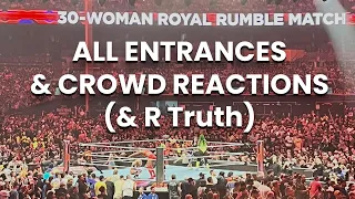 All Entrances & Crowd Reaction - WOMEN’S ROYAL RUMBLE WWE 2024