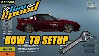 Live For Speed: How To Setup The XRT for Drifting!