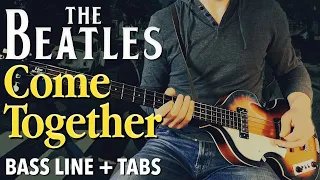 The Beatles - Come Together /// BASS LINE [Play Along Tabs]