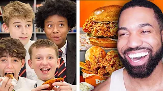 JC reacts to British Highschoolers try Popeyes for the first time