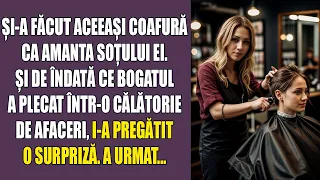 Și-a făcut aceeași coafură ca amanta soțului ei. Și de îndată ce bogatul a plecat într-o călătorie..