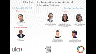 UIA Award for Innovation in Architectural Education - Webinar