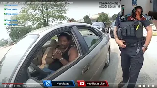 Hoodiexzz Reacts to Street-Level Drug Dealer Gets Caught With His Product, Loses his Temper